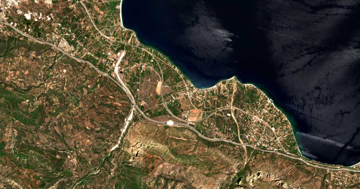 Carte satellite de Eleónas