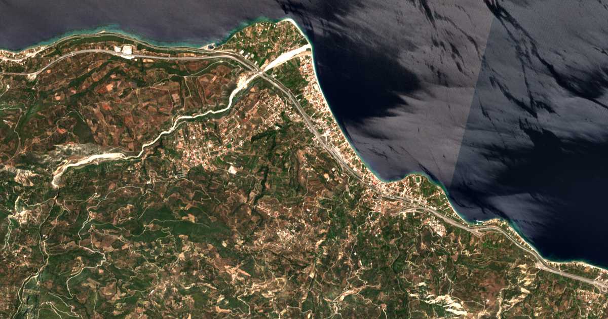 Carte satellite de Gkoumaíika