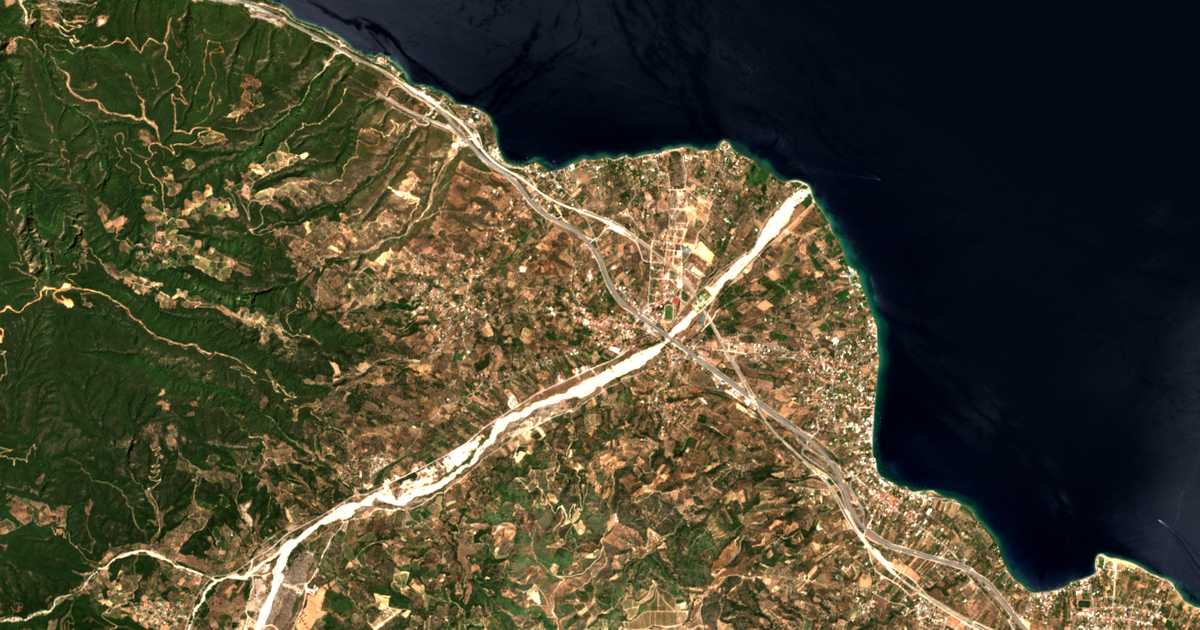 Carte satellite de Kamárai