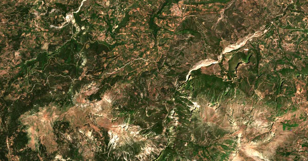 Carte satellite de Kouniná