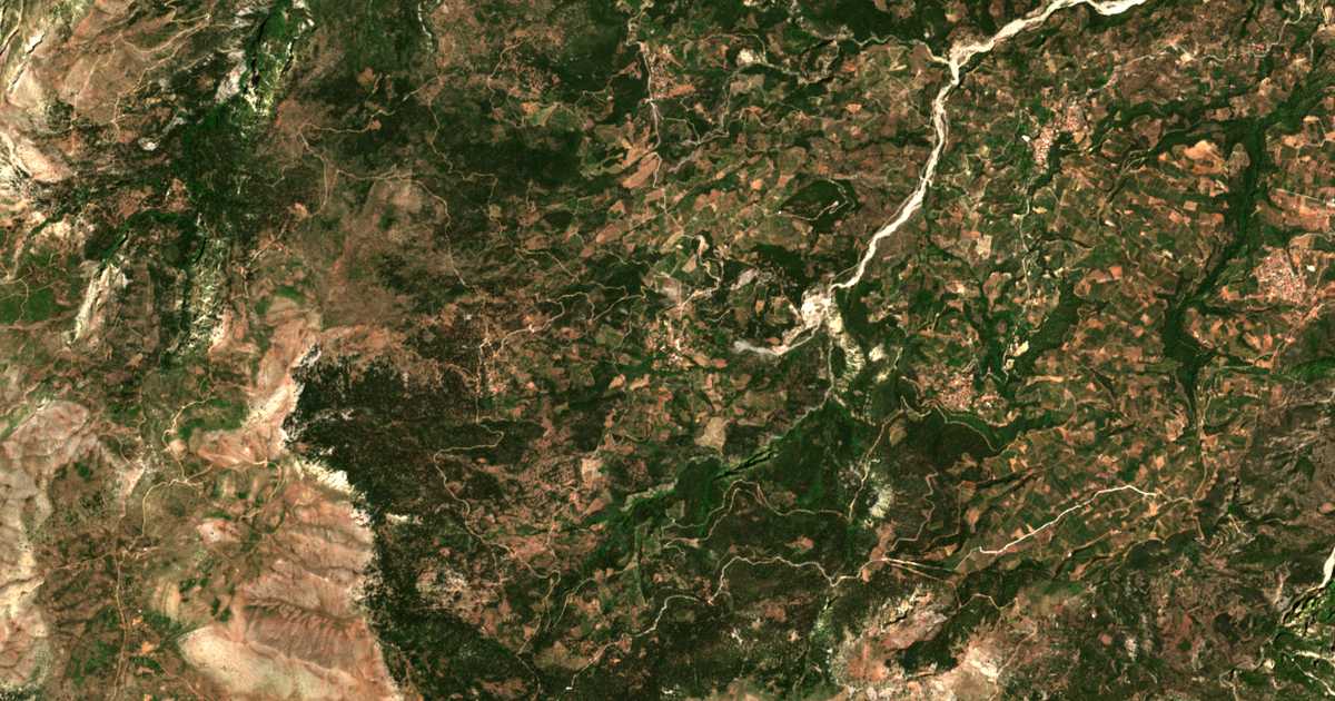 Carte satellite de Kríni