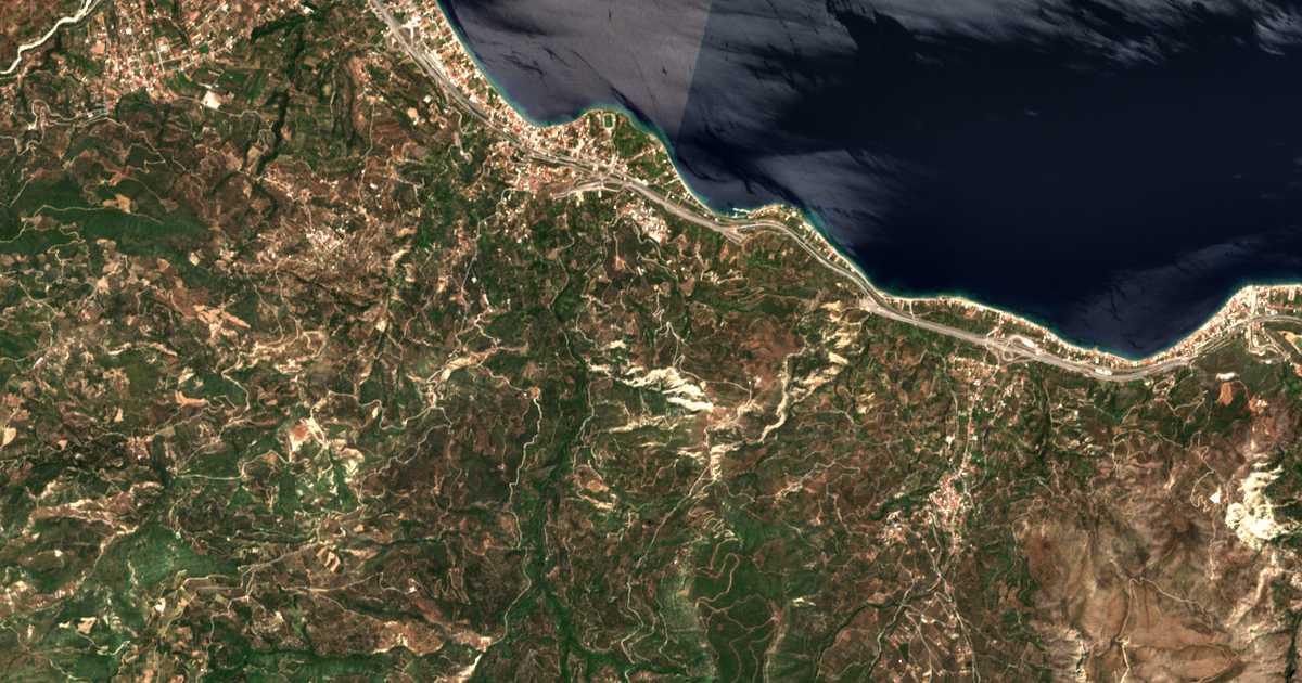 Carte satellite de Lampinós