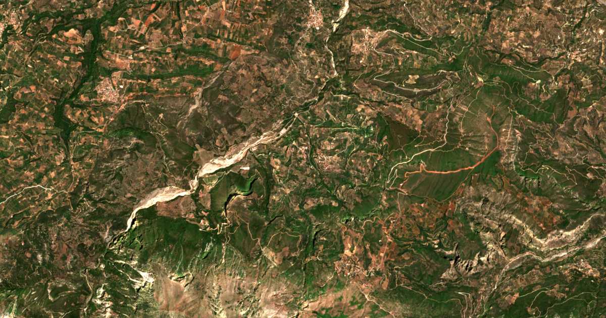 Carte satellite de Melíssia