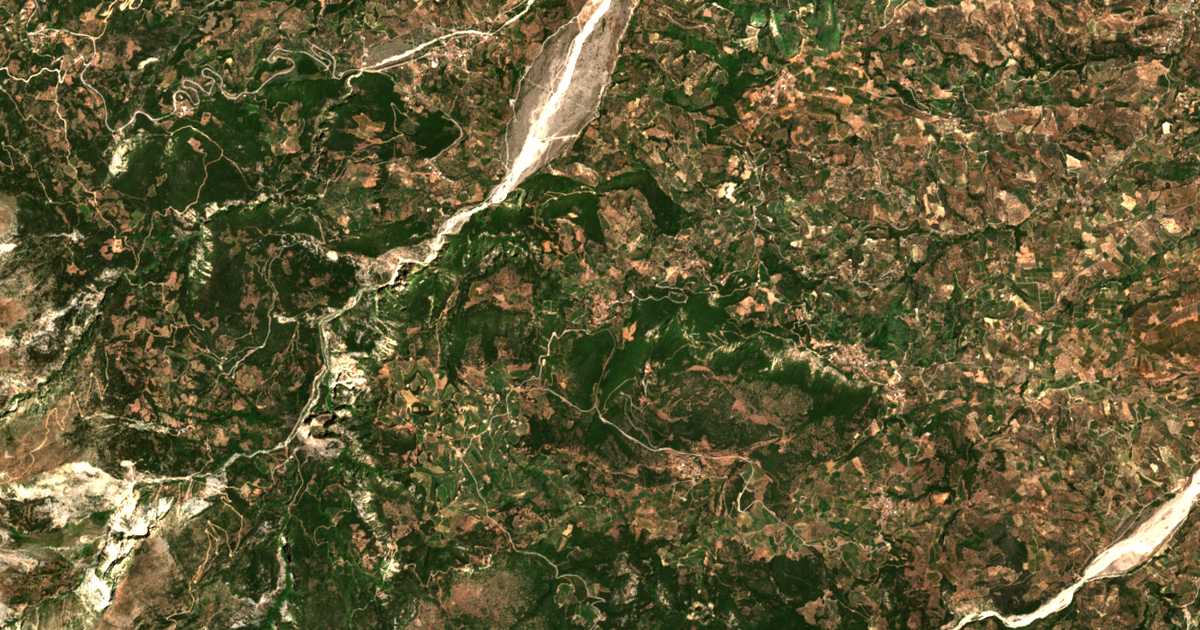 Carte satellite de Myróvrysi