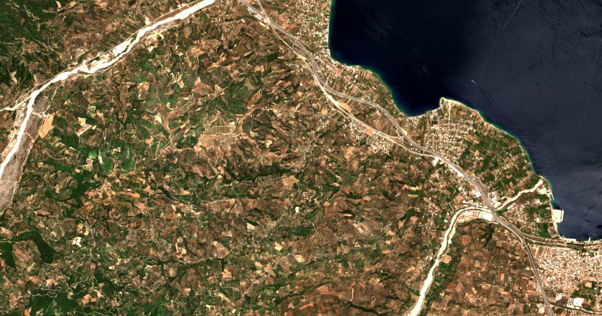 Carte satellite de Nerantziaí