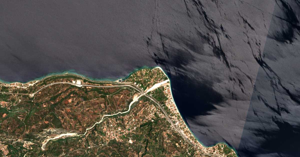 Carte satellite de Paralía Porovítsis