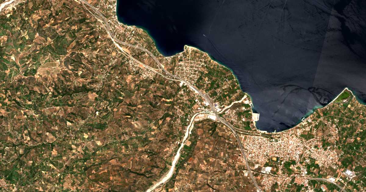 Carte satellite de Rododáfni
