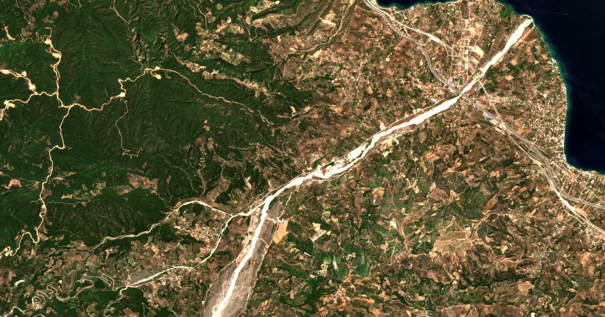 Carte satellite de Sarkounás