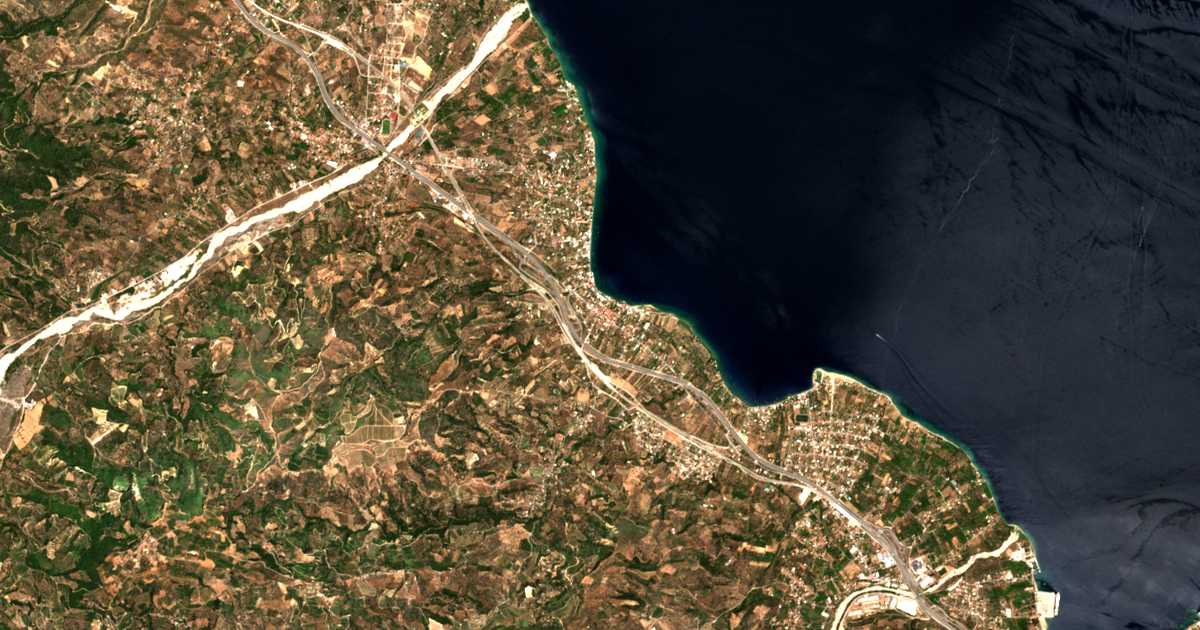 Carte satellite de Selianitika