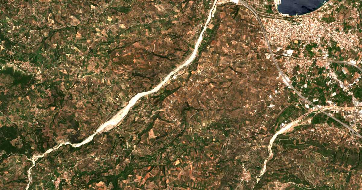 Carte satellite de Sotír