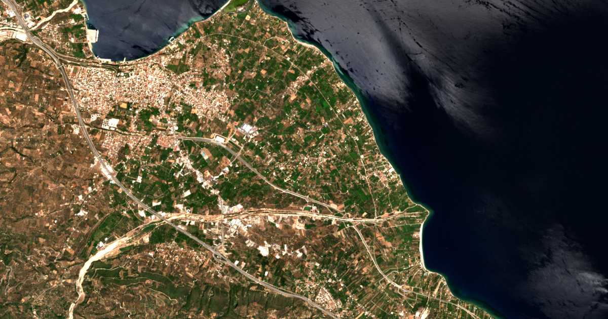 Carte satellite de Témeni