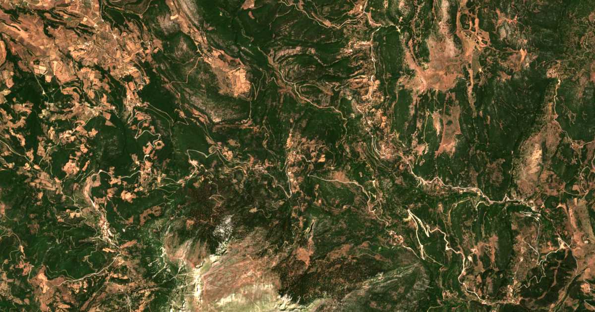 Carte satellite de Chrysopigí