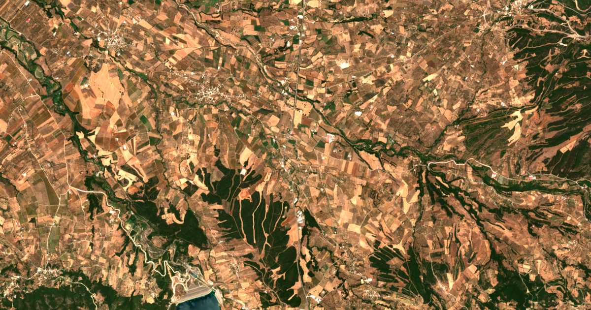 Carte satellite de Dafnoúla