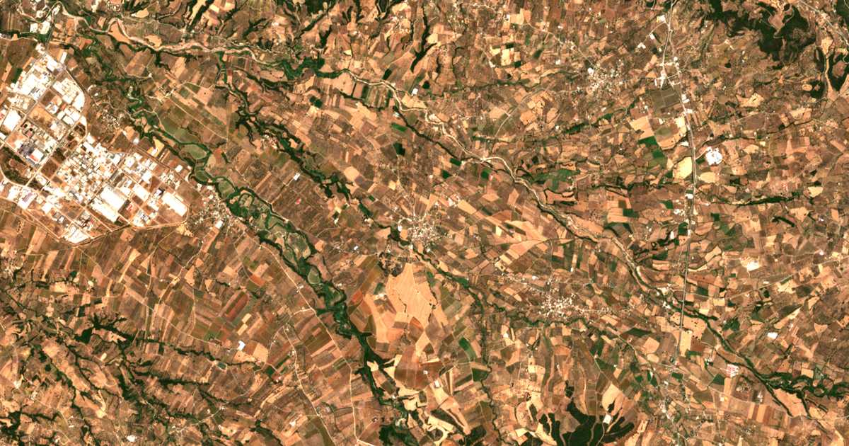 Carte satellite de Ísoma
