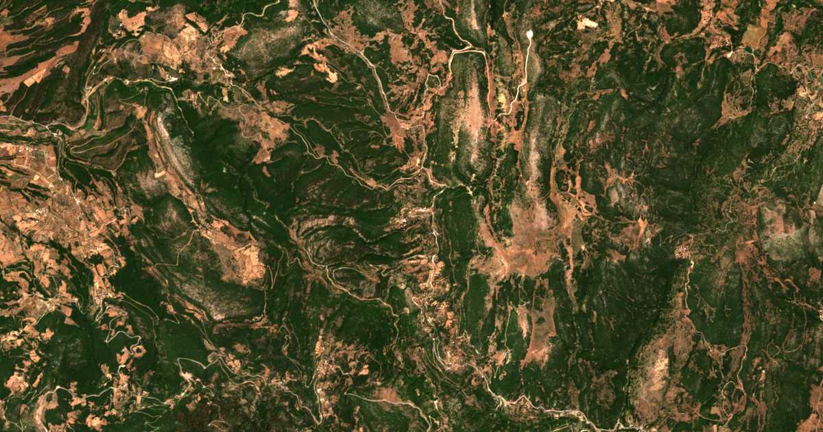 Carte satellite de Kalanístra