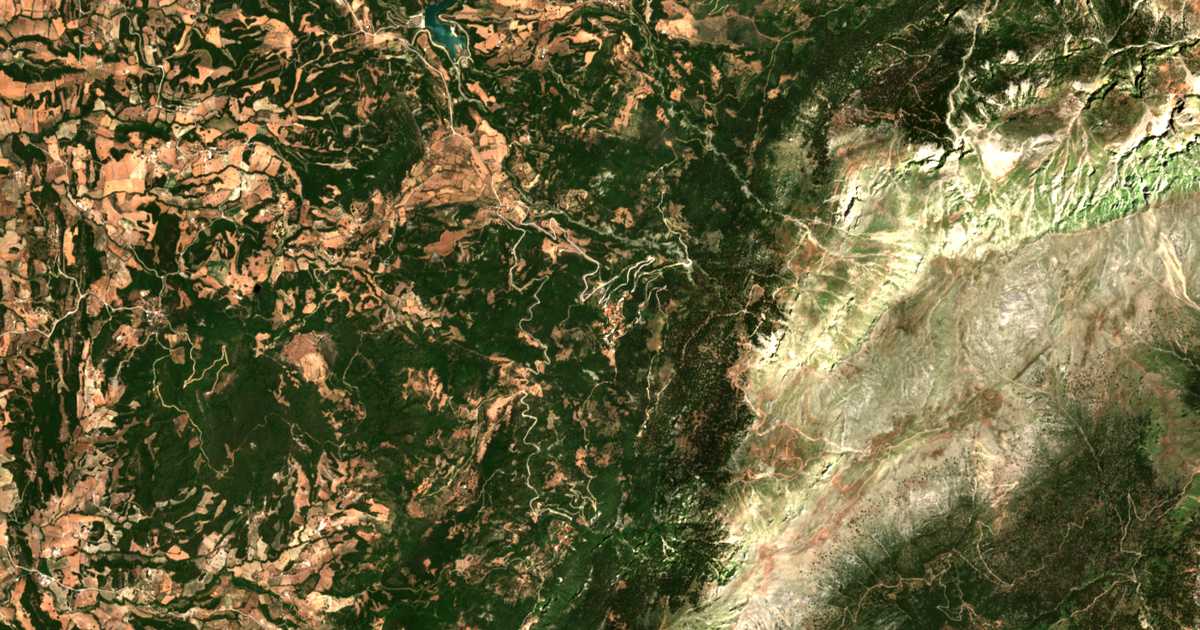 Carte satellite de Kaléndzi