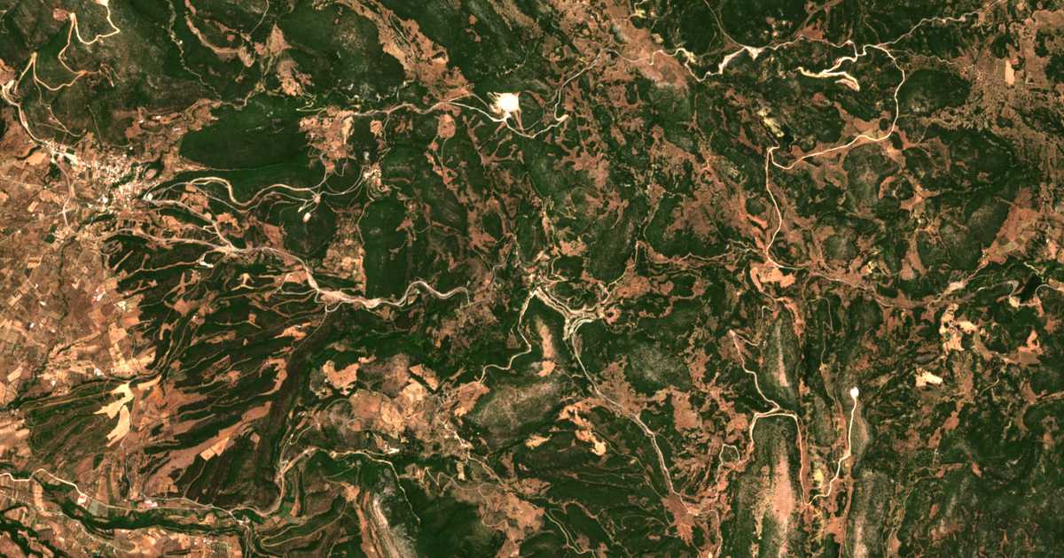 Carte satellite de Katarráktis