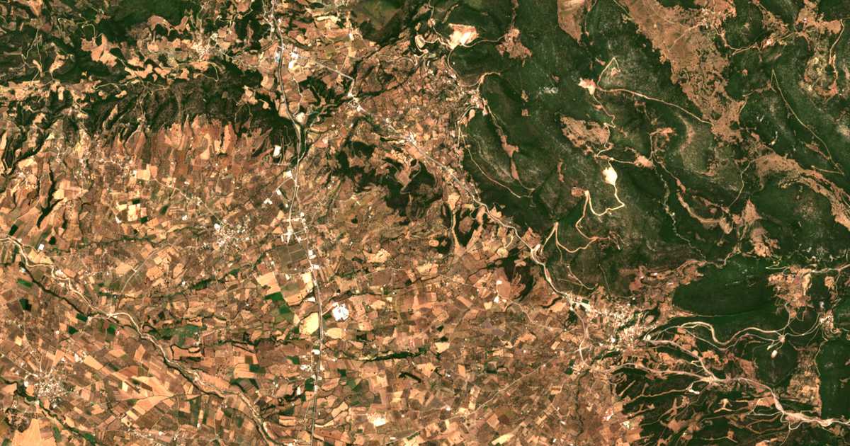Carte satellite de Káto Platanóvrysi