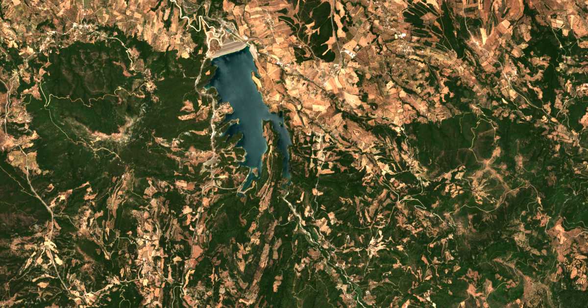 Carte satellite de Kritharákia