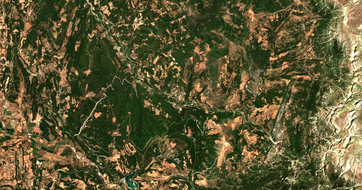 Carte satellite de Kyparíssion