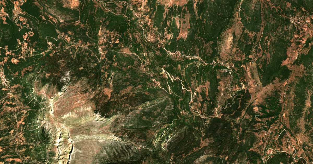 Carte satellite de Lakkómata