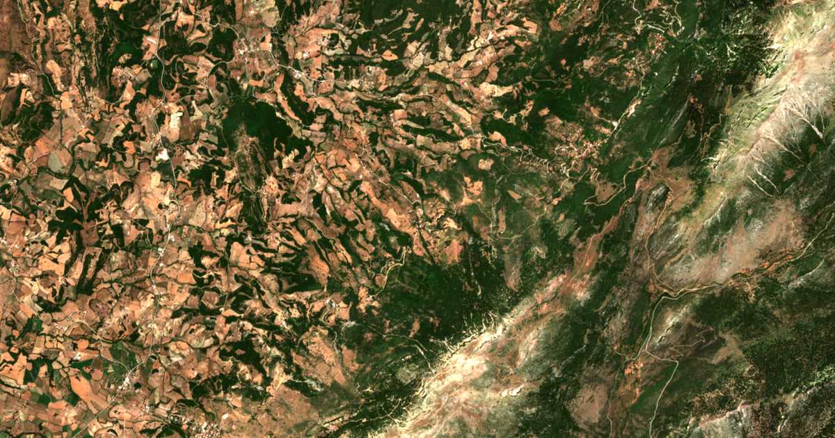 Carte satellite de Ptéri
