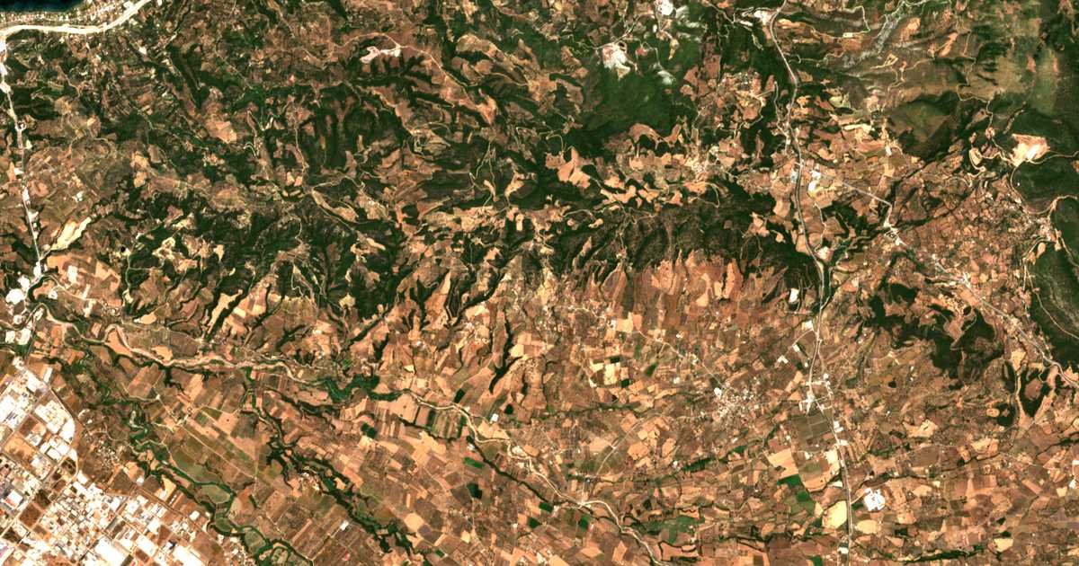 Carte satellite de Stefáni