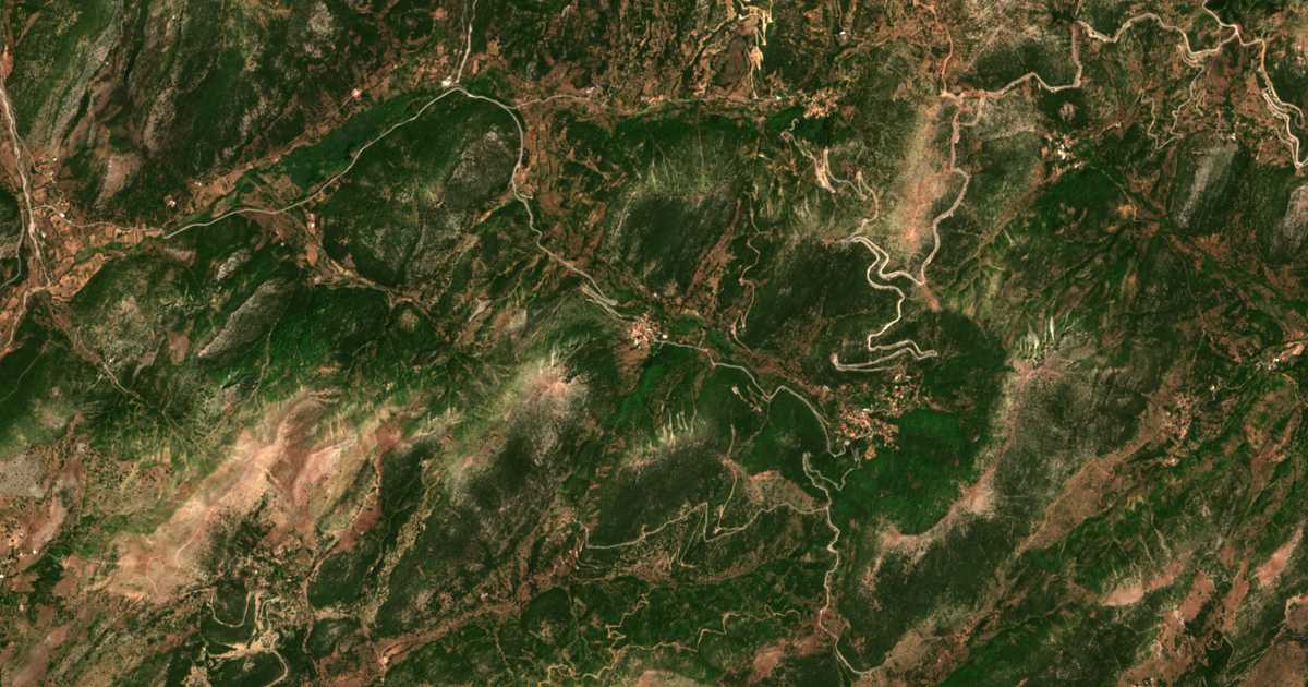 Carte satellite de Agrídi