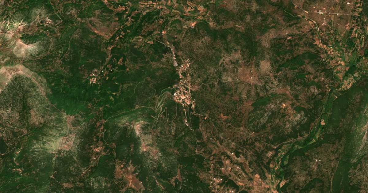Carte satellite de Dáfni
