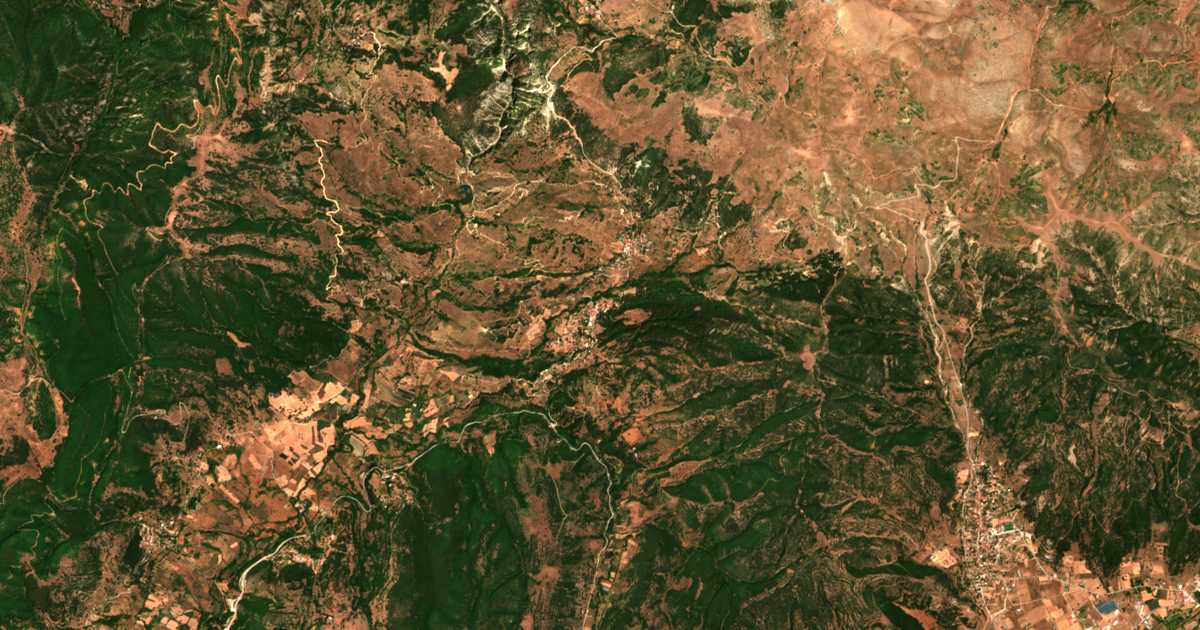 Carte satellite de Gouménissa