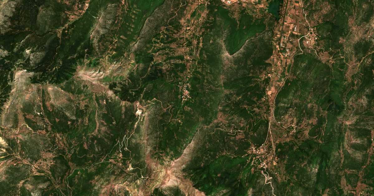 Carte satellite de Kallifónio