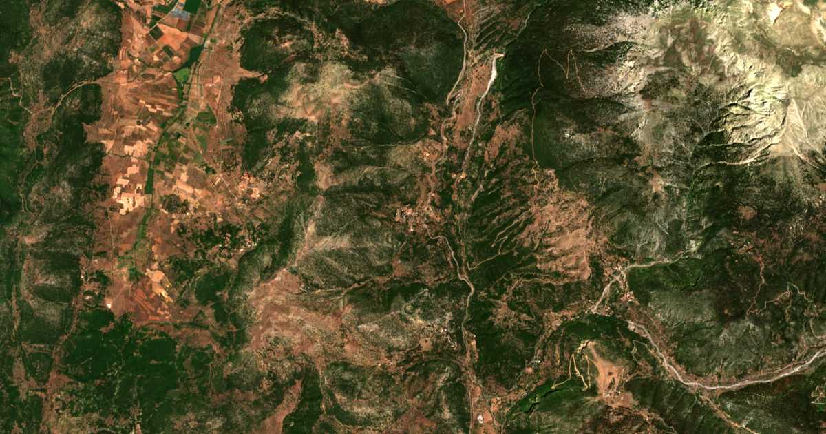 Carte satellite de Kastriá