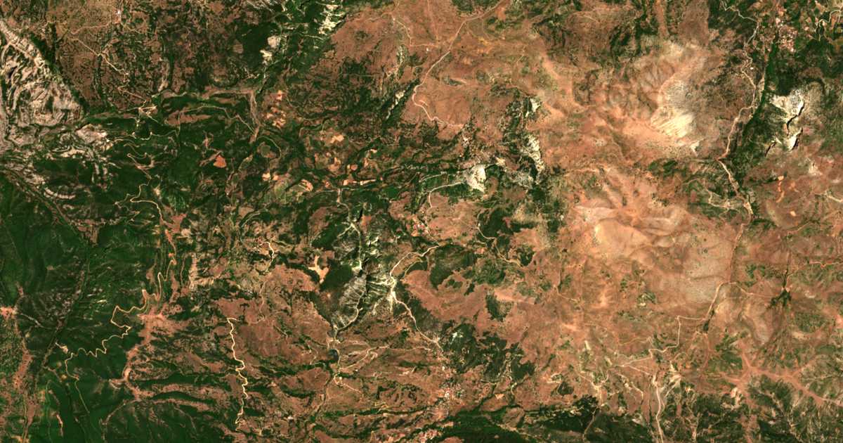 Carte satellite de Korfés