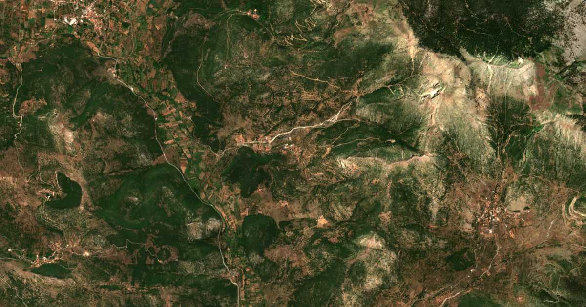 Carte satellite de Krinófyta
