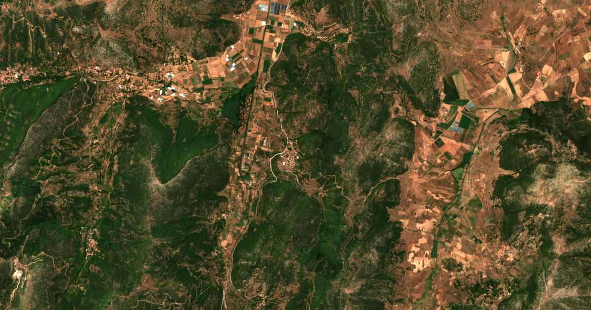 Carte satellite de Lagovoúni
