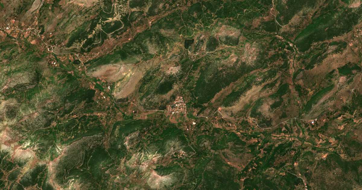 Carte satellite de Paleós Páos