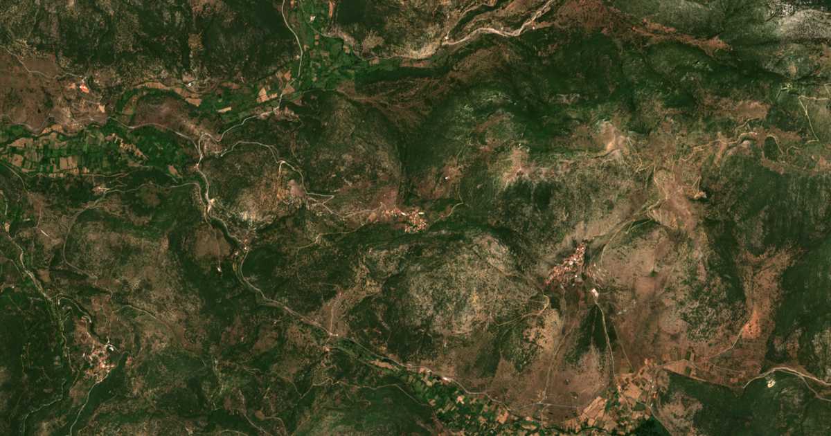 Carte satellite de Pangráti