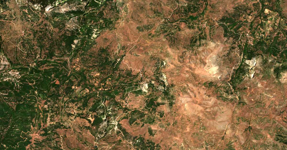 Carte satellite de Petsáki