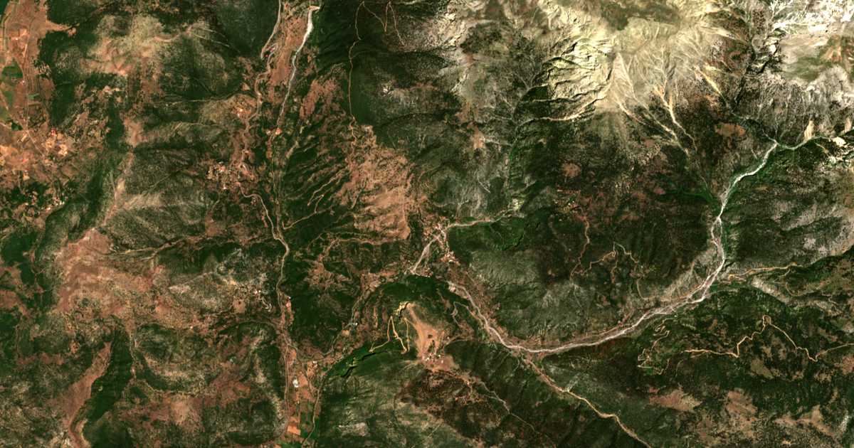 Carte satellite de Planitéro