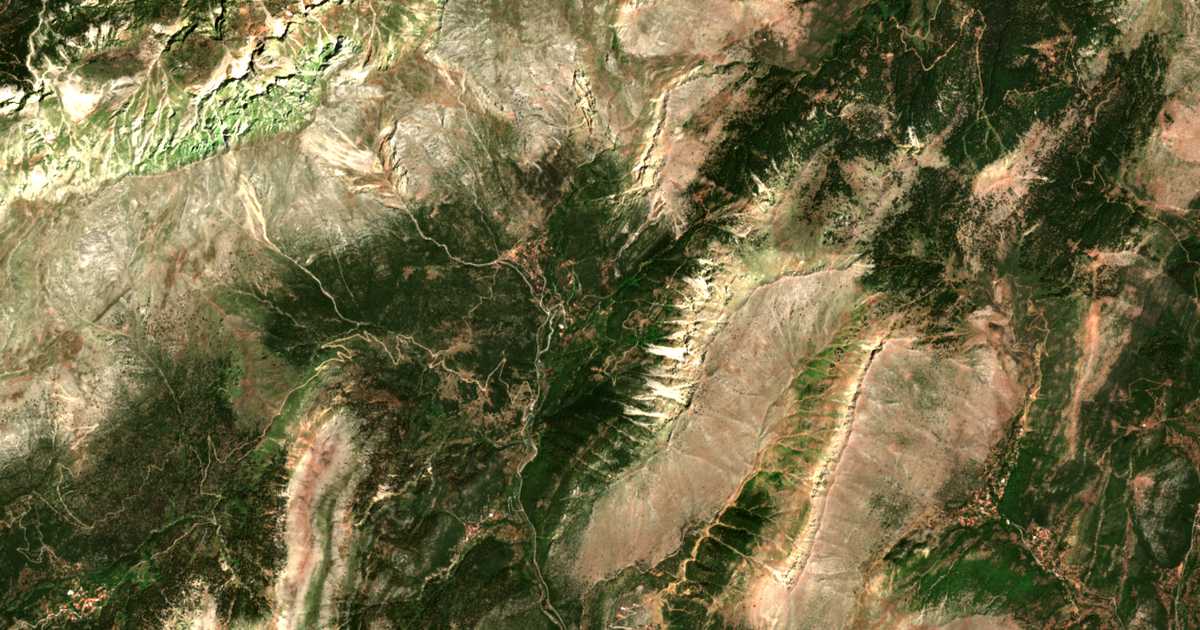 Carte satellite de Platanítsa