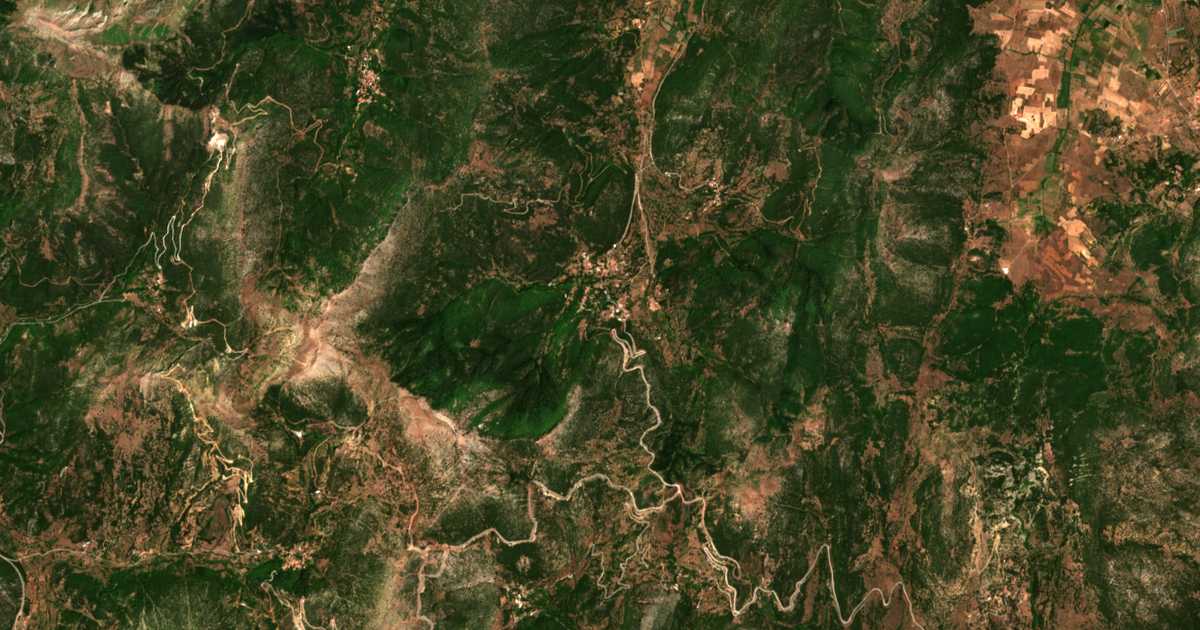 Carte satellite de Priólithos