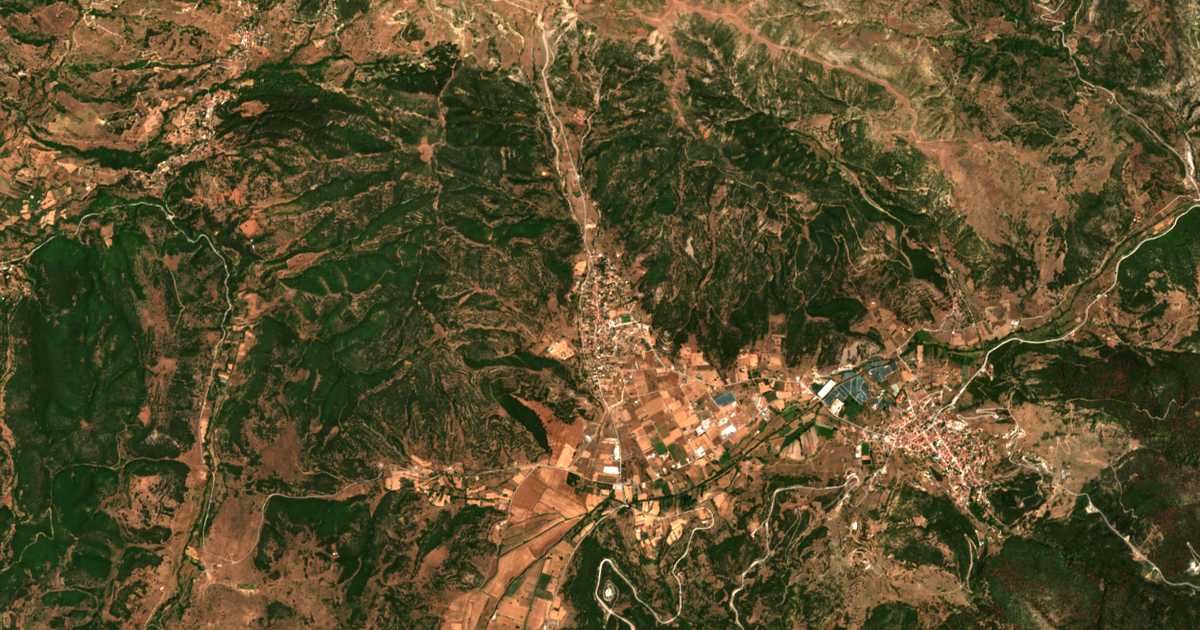 Carte satellite de Skepastó