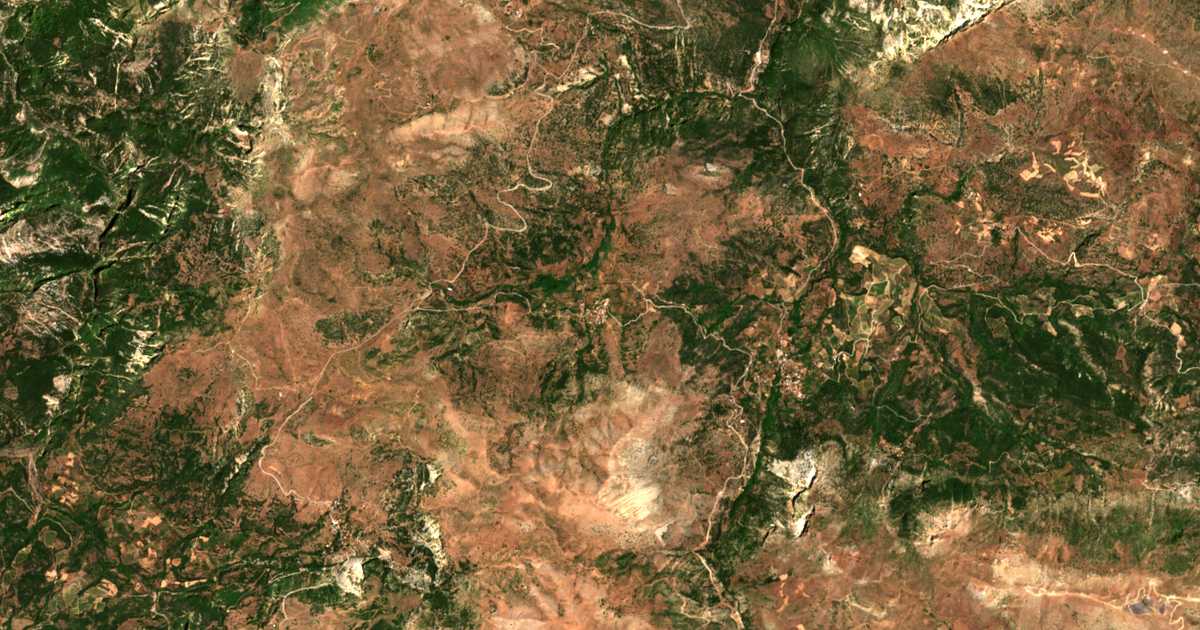 Carte satellite de Válta