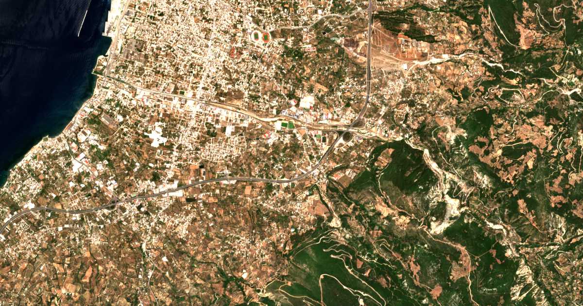 Carte satellite de Ágios Stéfanos