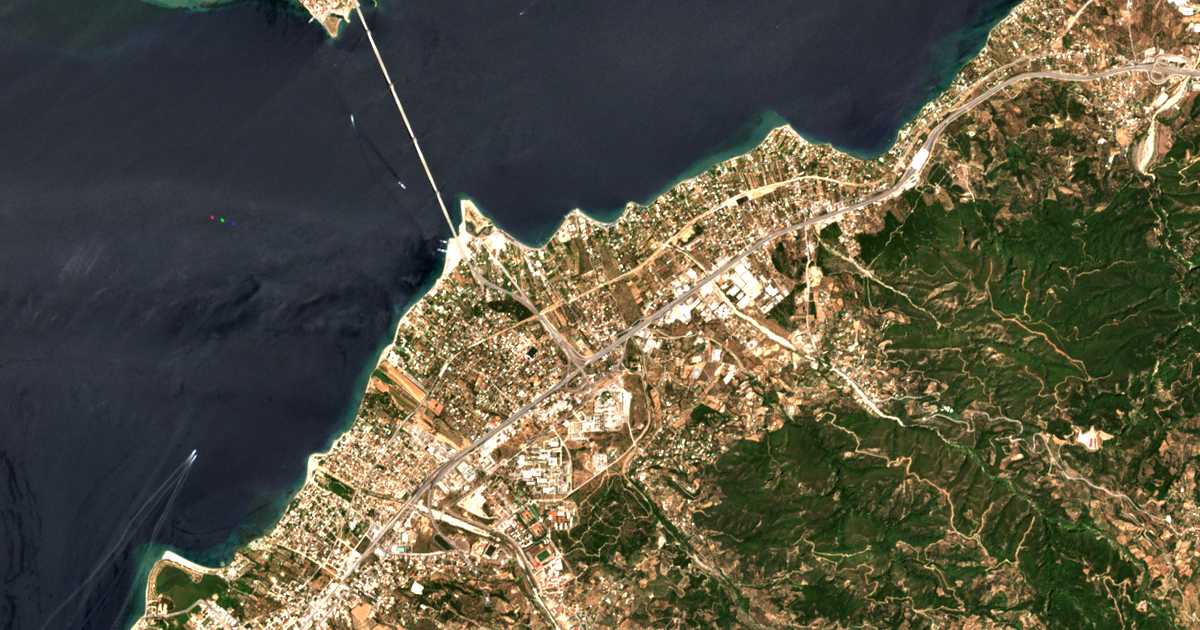 Carte satellite de Aktaío
