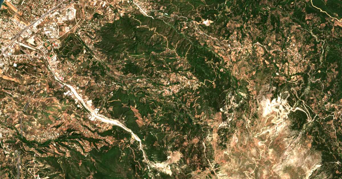 Carte satellite de Áno Kastrítsion