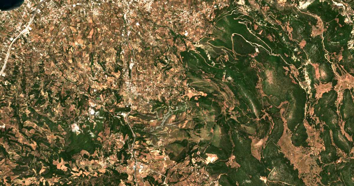 Carte satellite de Áno Kallithéa