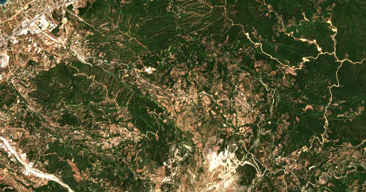 Carte satellite de Argyrá