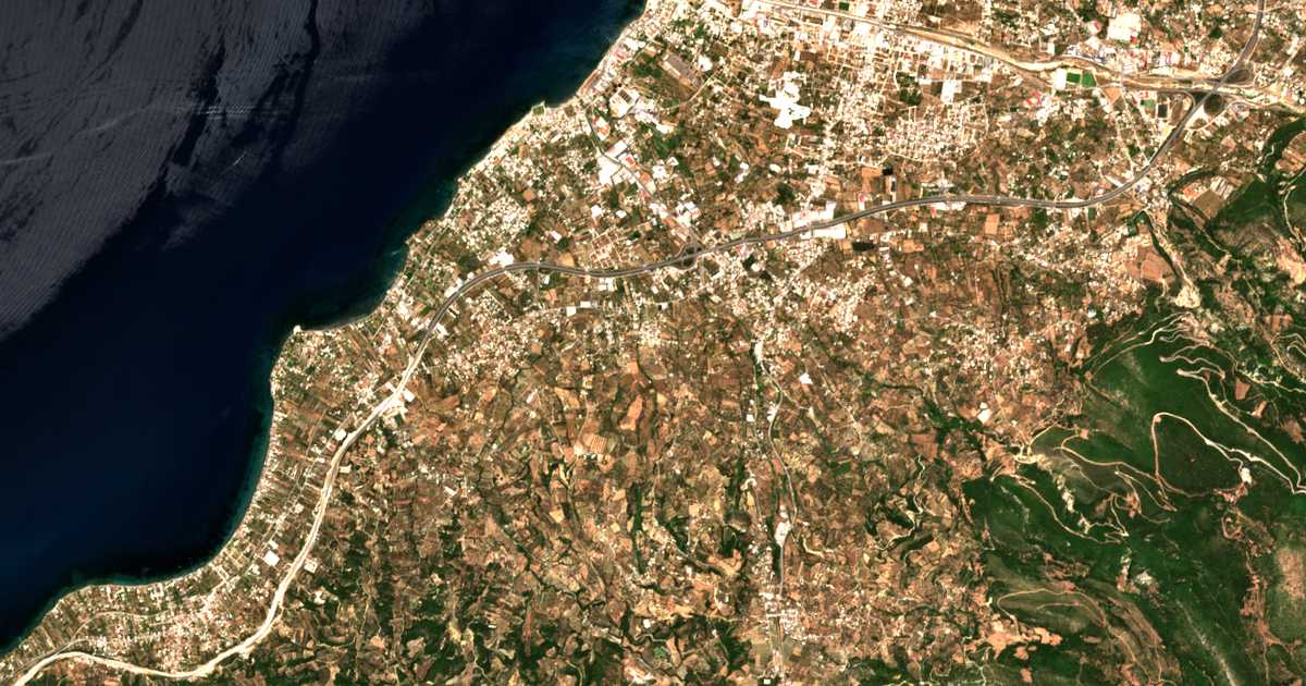 Carte satellite de Chantziliákon