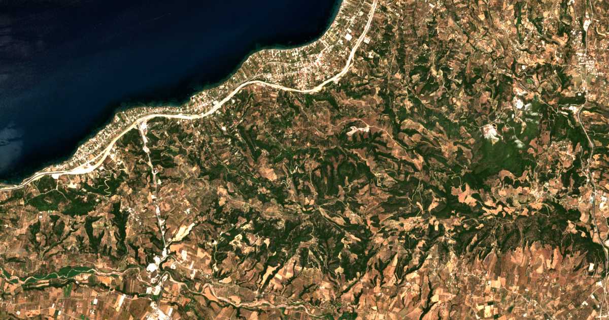 Carte satellite de Stavrós